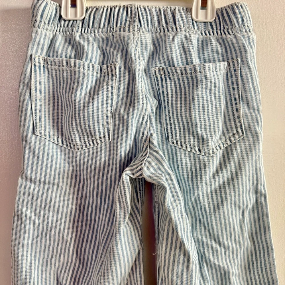 Wide-Leg Striped Denim Pants | Girls 6-7 - Picture 5 of 7